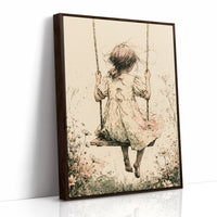The Wildflower Swing: A Girl's Quiet Sway