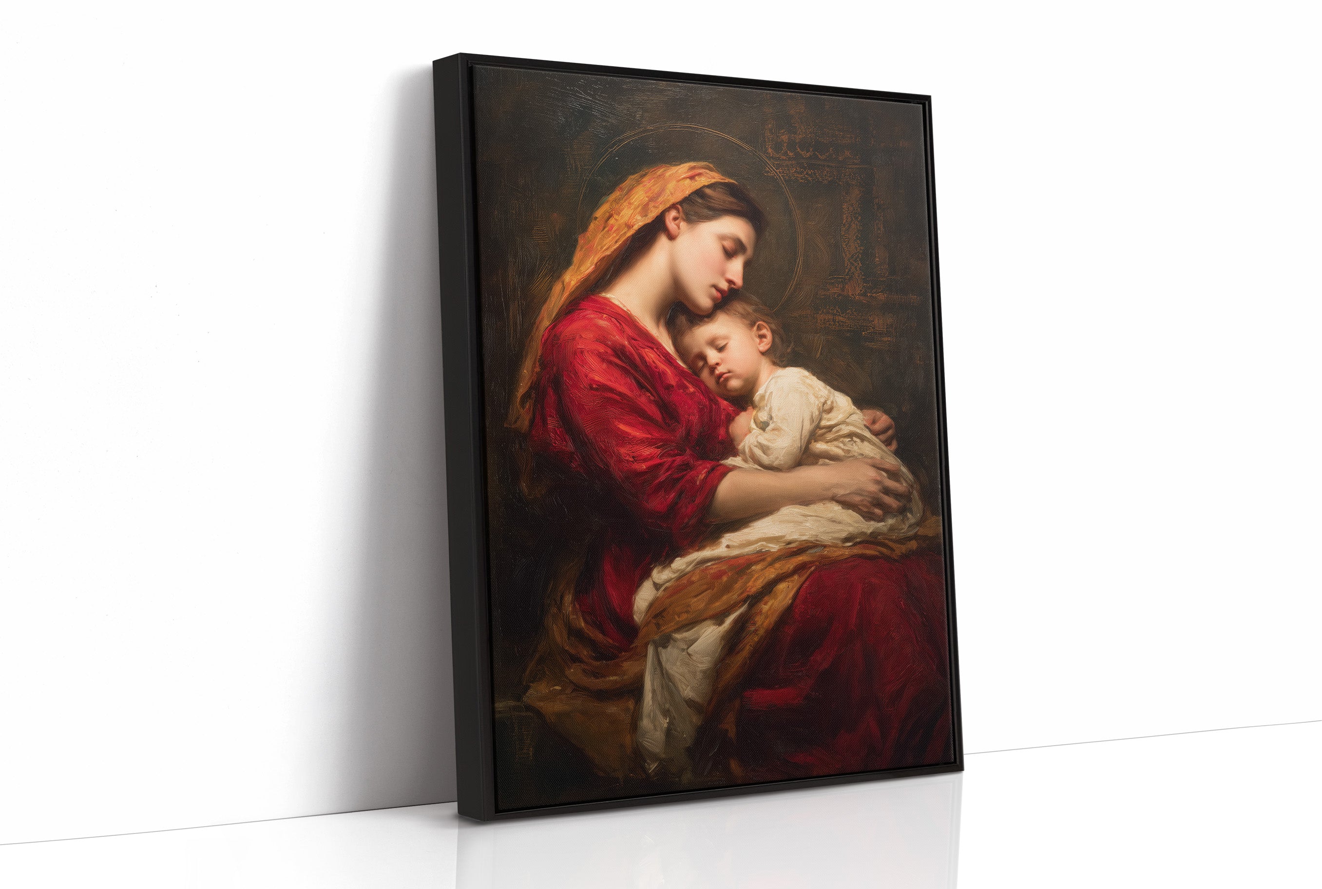 Eternal Embrace in Crimson and Gold