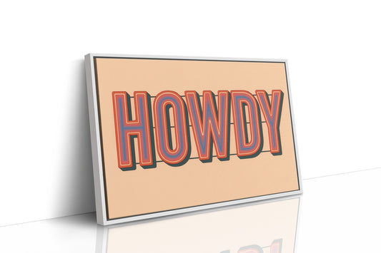 Retro HOWDY Gradient Typography