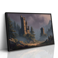 Ancient Towers Amid Mountain Mist