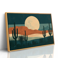Full Moonrise Over Cactus Ridge