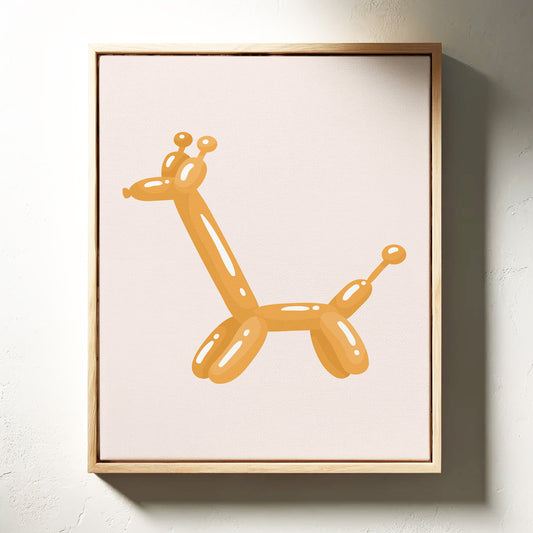 A Giraffe's Playful Journey