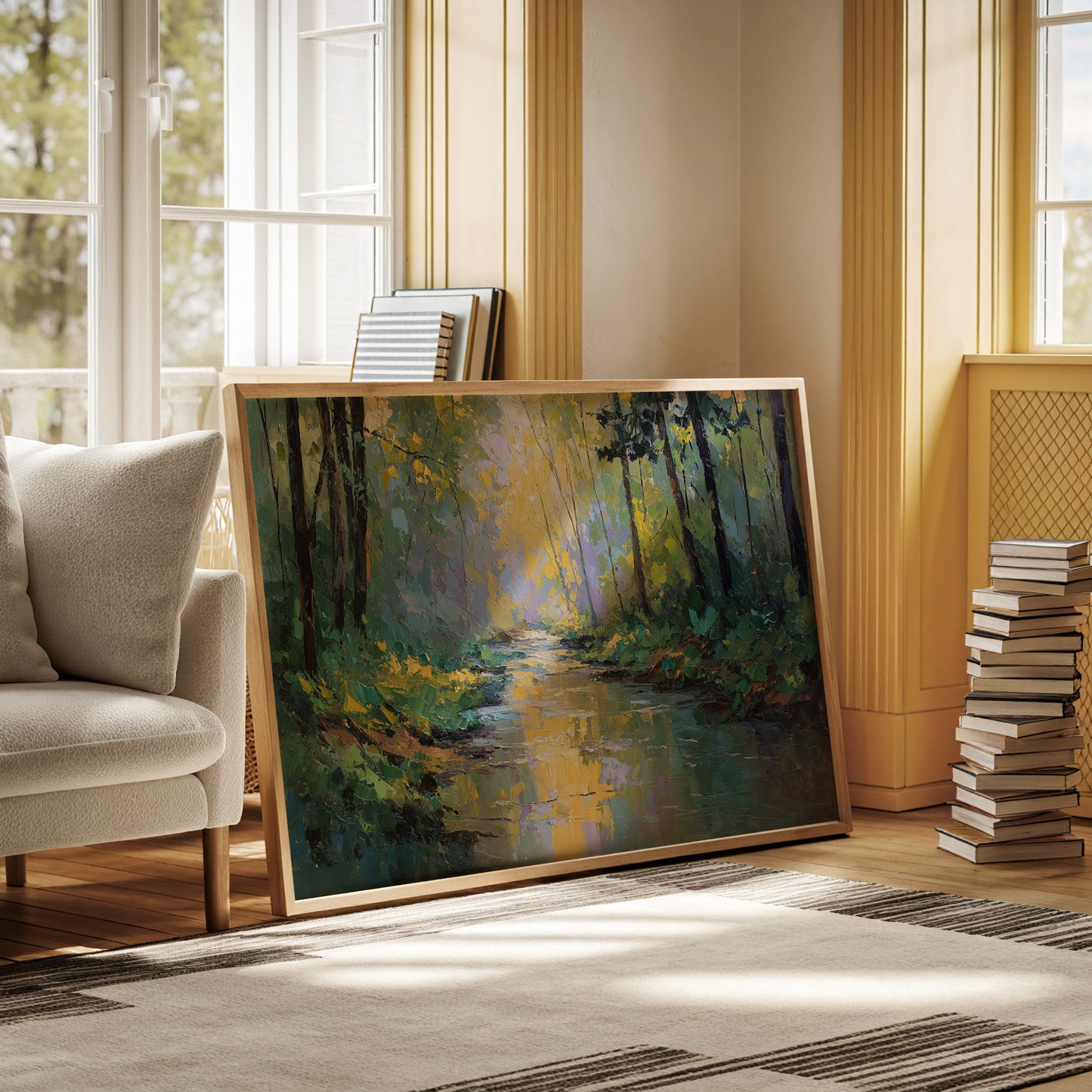 Sunlit Stream Carries Golden Dreams