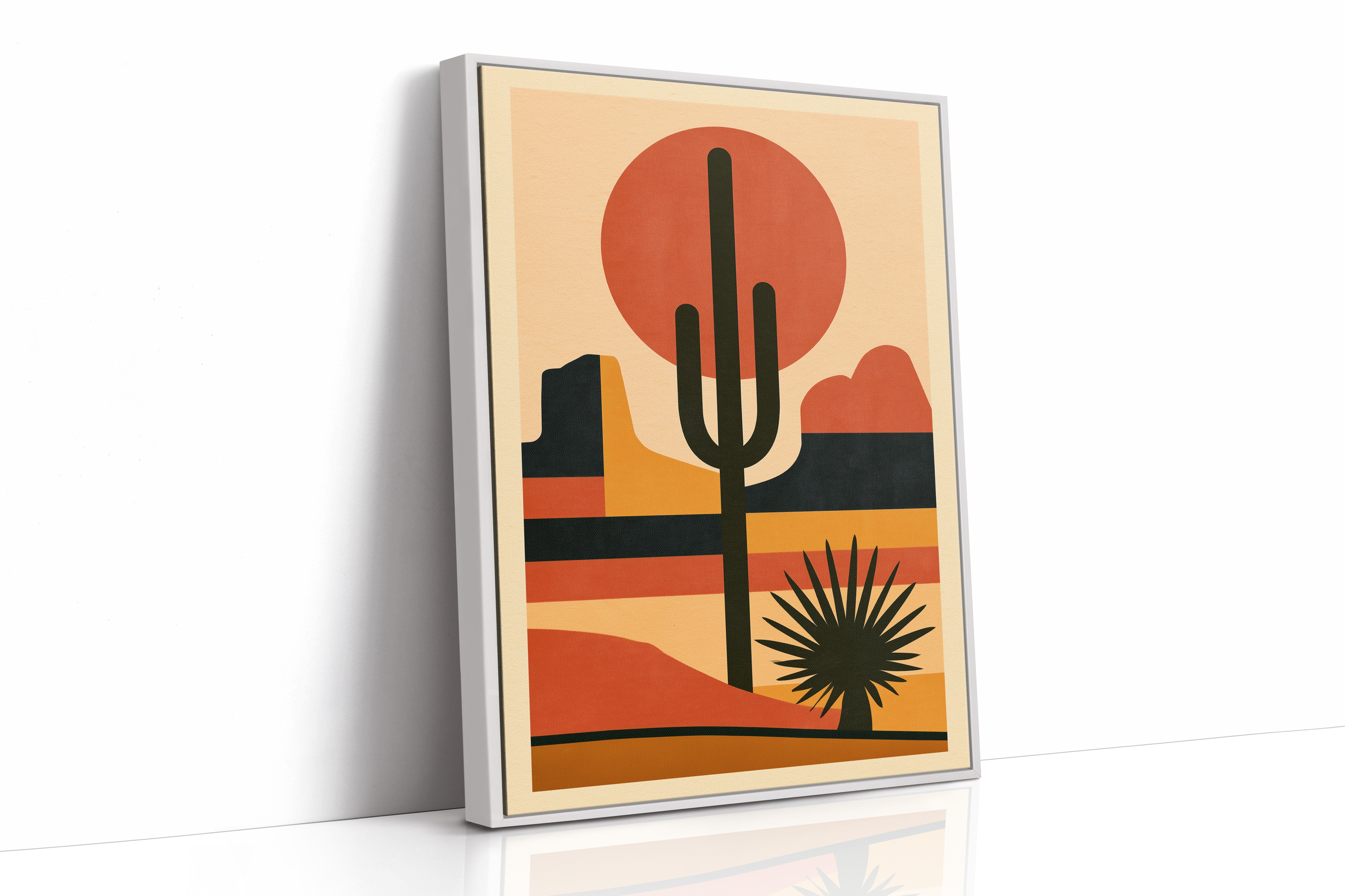 Southwest Sunset Saguaro Silhouette