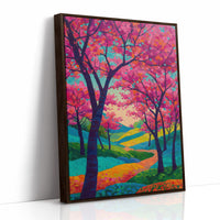 Cherry Blossoms Paint The Winding Path