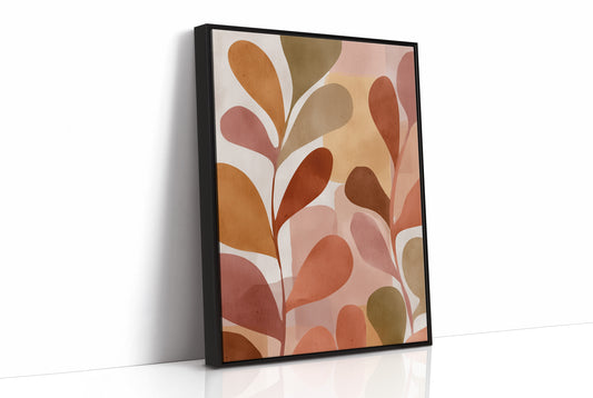 Terracotta Leaves Reach Toward Warmth