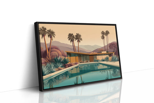 Desert Palms Mirror Modern Serenity