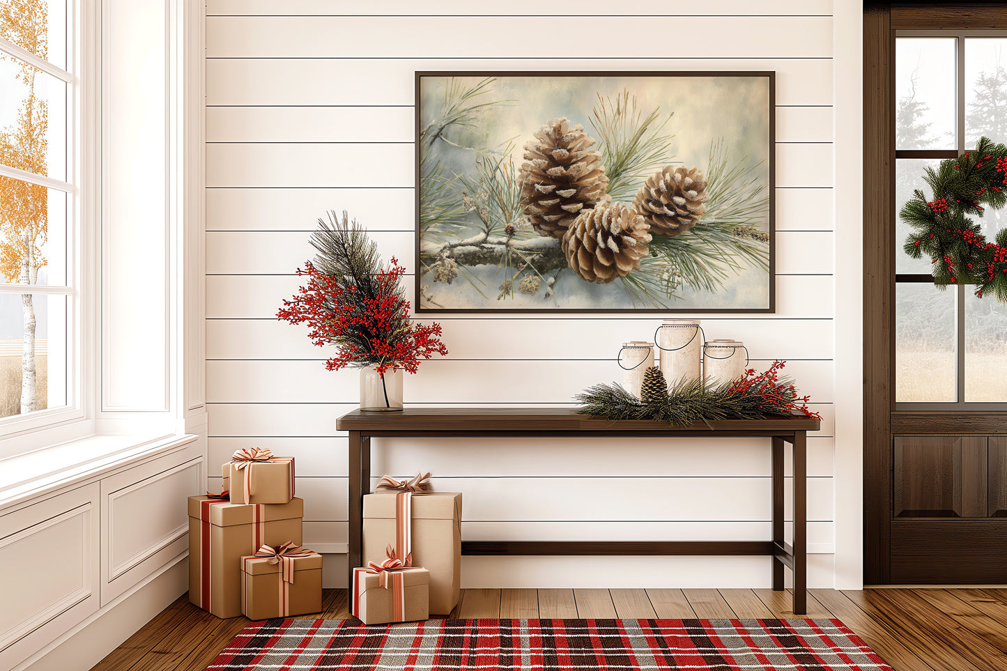 Winter Pinecones Share Gentle Stories
