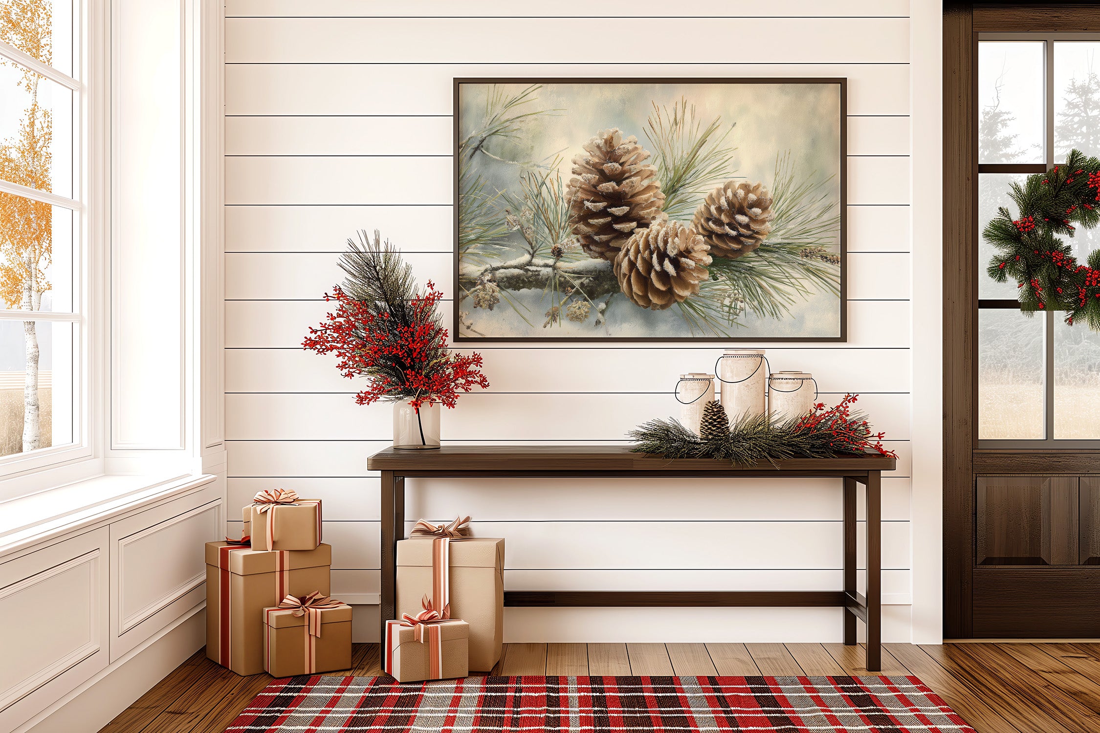 Winter Pinecones Share Gentle Stories