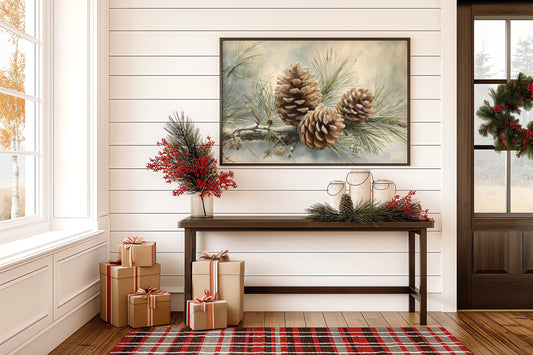 Winter Pinecones Share Gentle Stories