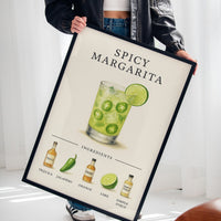 Spicy Margarita Cocktail Recipe Print