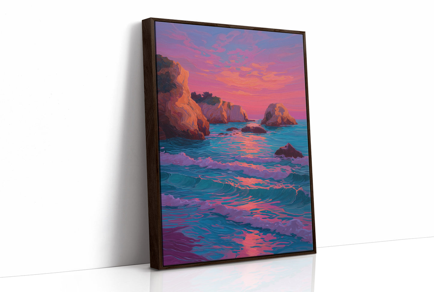 Coastal Cliffs Dance With Dusk