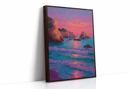 Coastal Cliffs Dance With Dusk