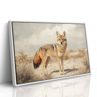 Lone Coyote in the Sun