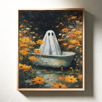 A Ghost Among Golden Petals