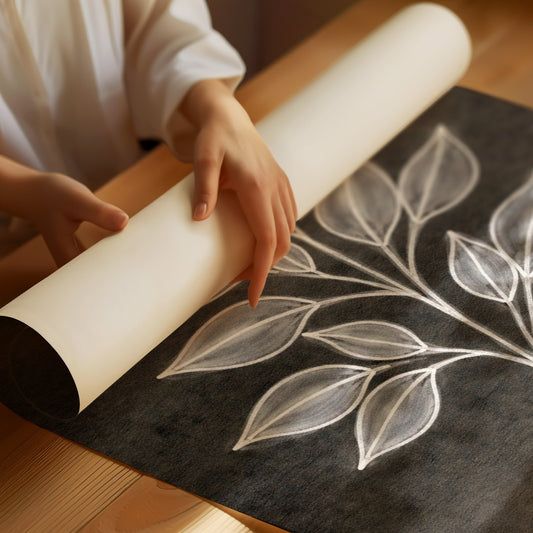 Luminous Foliage Against Midnight Canvas