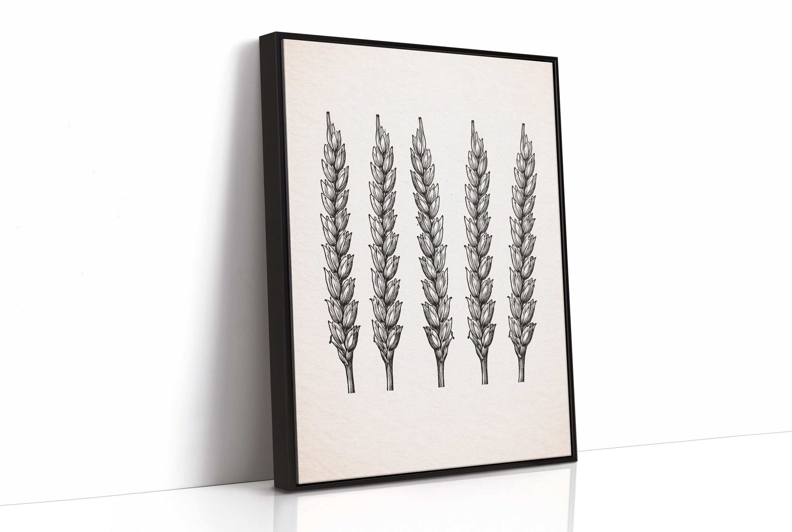 Wheat Stalks Stand in Silent Formation
