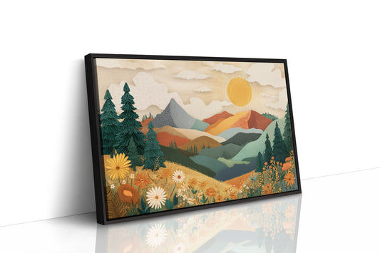 Daisies Catch Mountain Morning Light