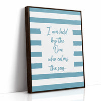 Teal Stripes Carry Ocean Promises