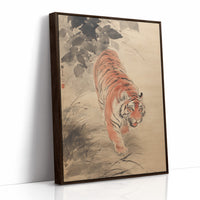 Silent Steps Through Misty Bamboo