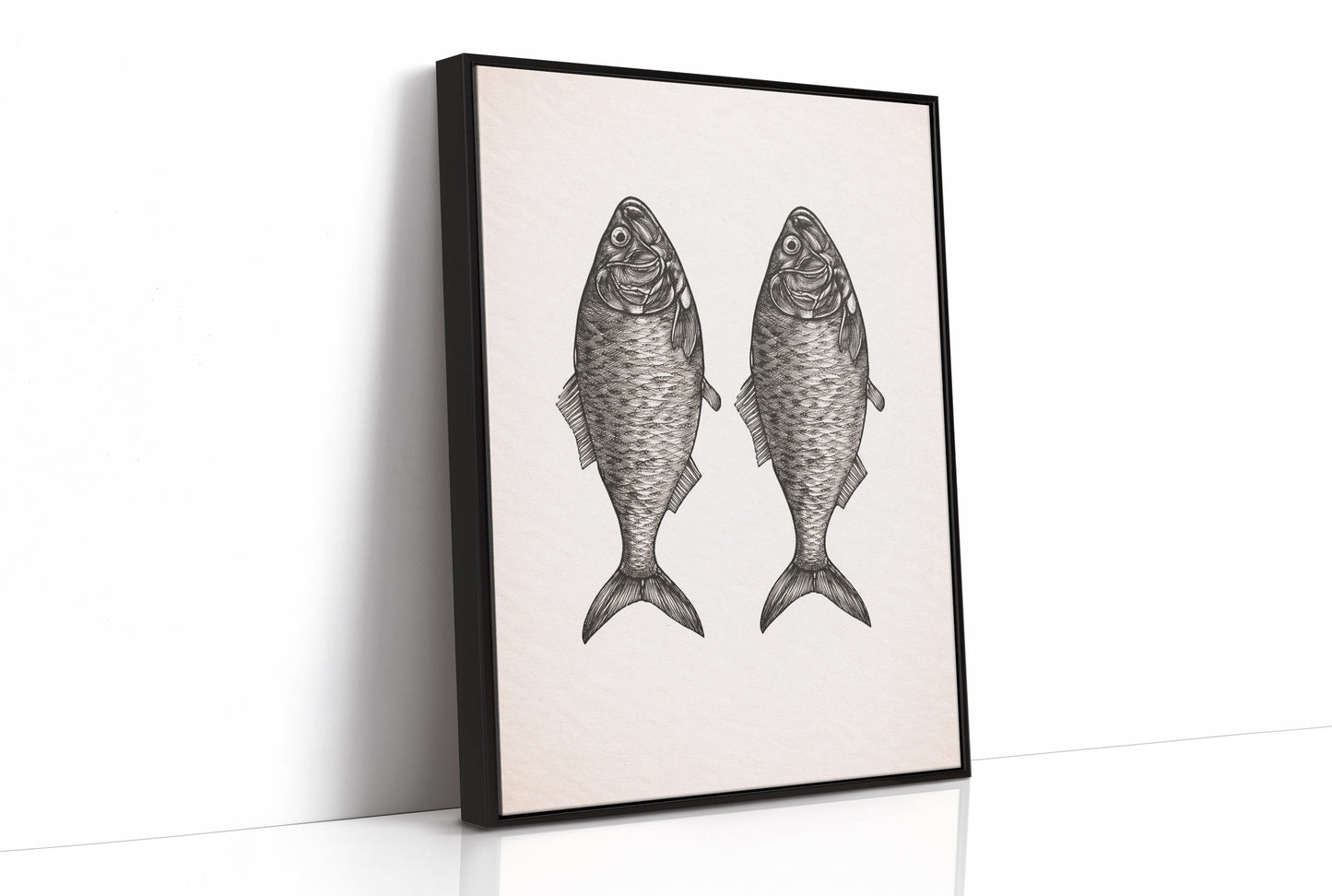 Mirrored Catch: Anatomical Fish Study