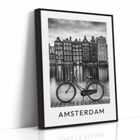 Bicycle By The Canal Houses