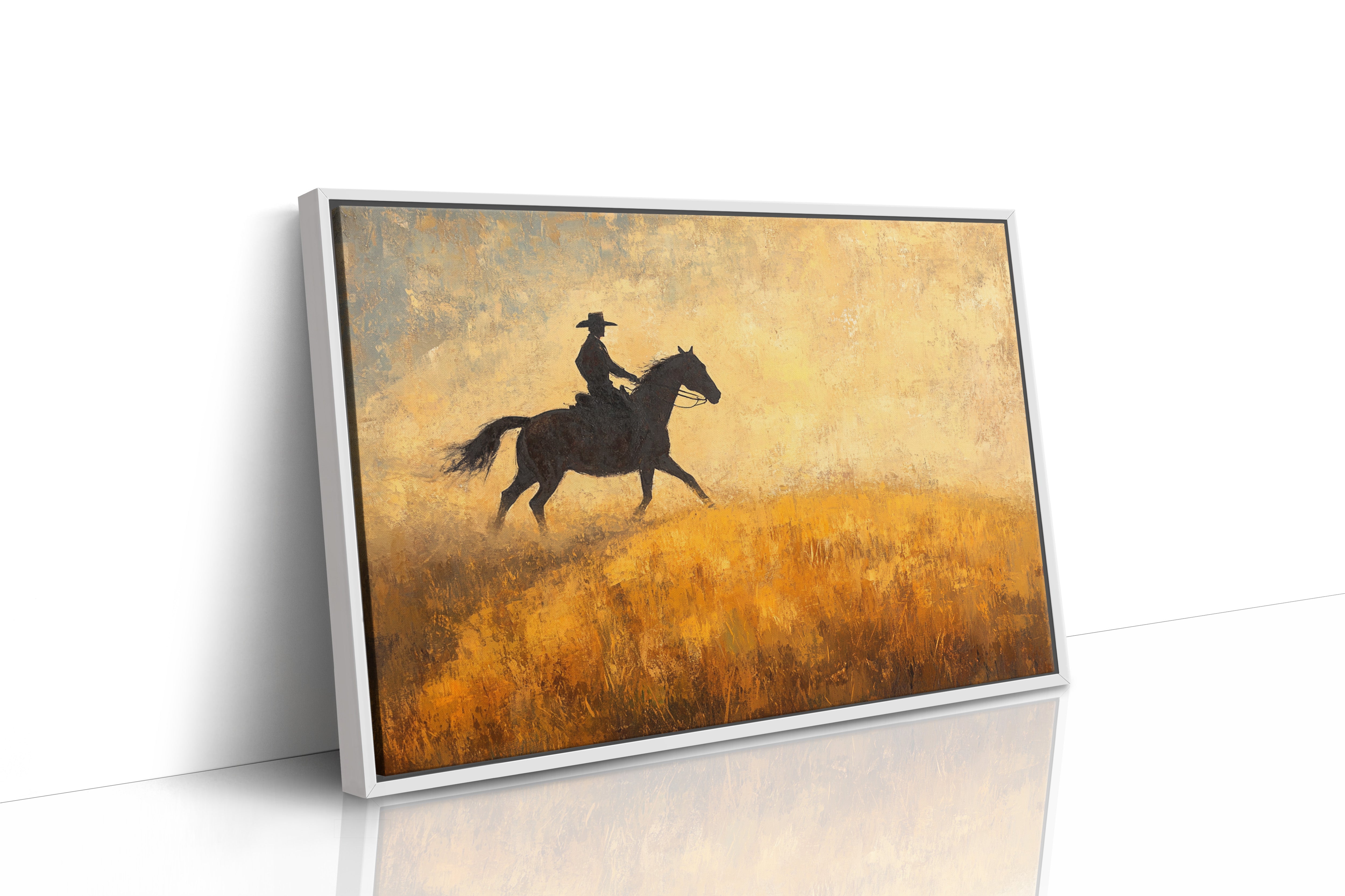 Cowboy in the Golden Haze