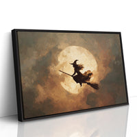 Autumn Flight Across Harvest Moon