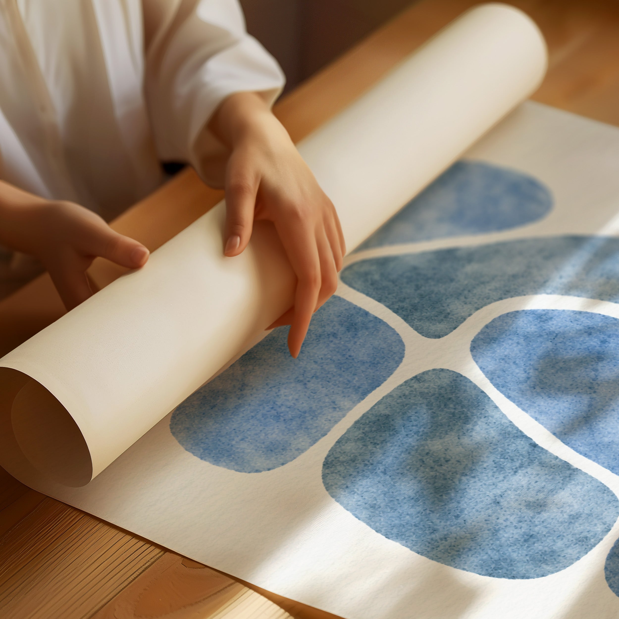 Azure Fragments Compose Tranquil Rhythm