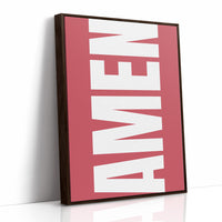 Bold Letters Against Rose Canvas