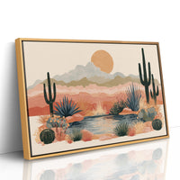 Desert Oasis at Golden Hour