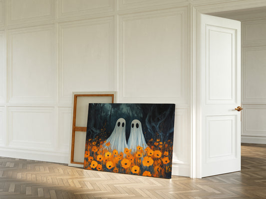 Spectral Friends Among Autumn Poppies