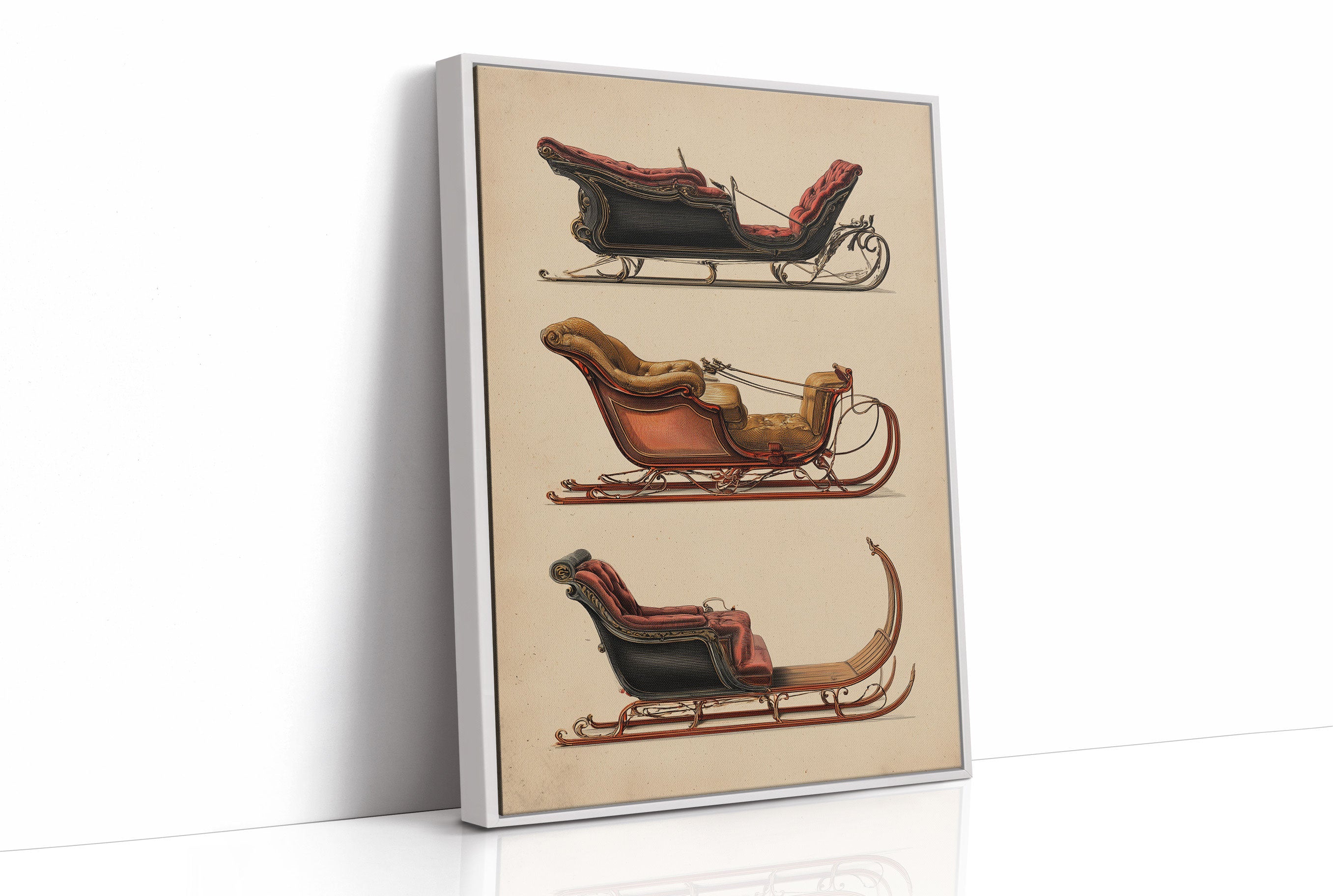 Vintage Sleighs Await December Magic