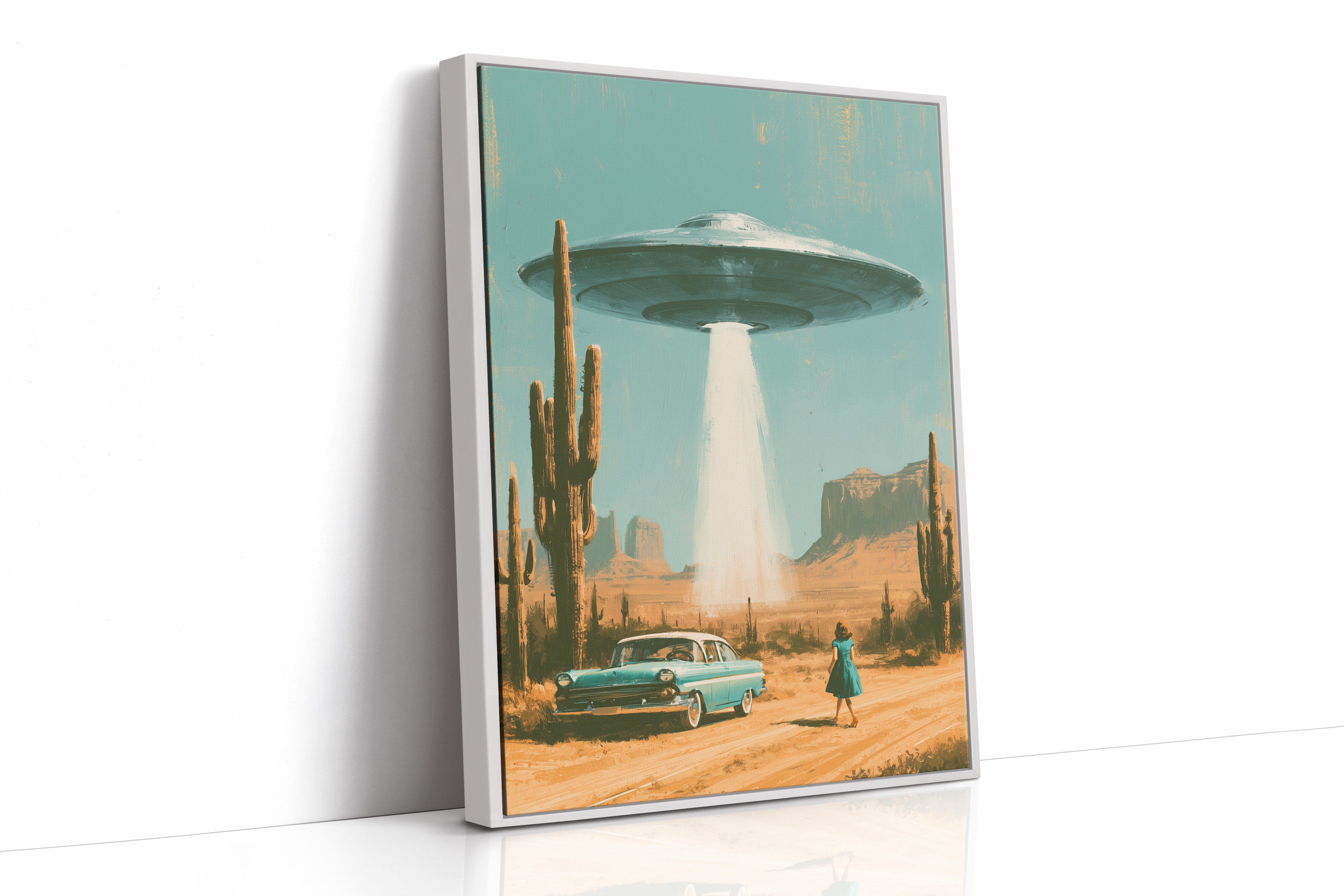 Vintage Car Desert Abduction