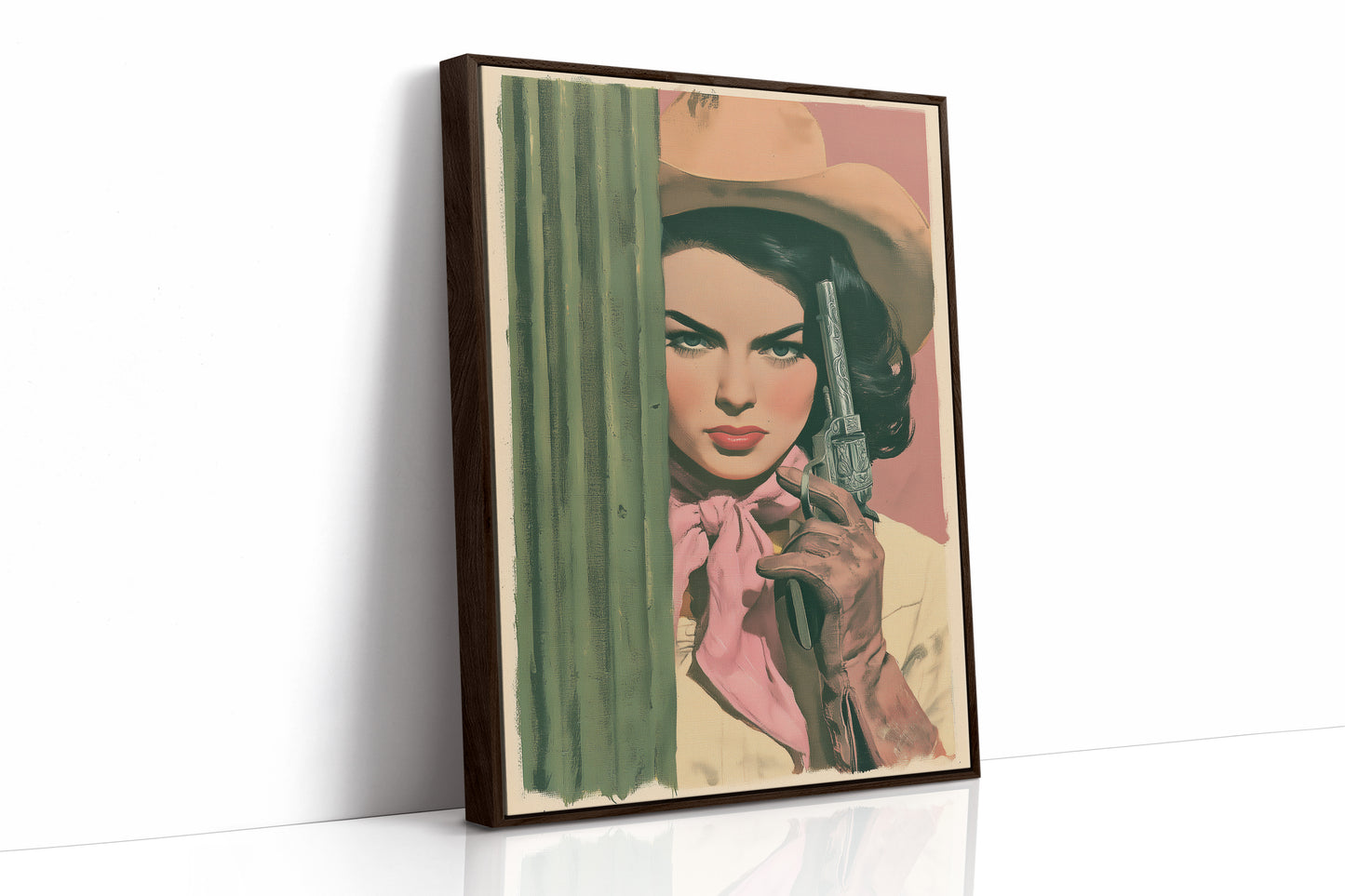 Cactus Cowgirl: The Painterly Standoff
