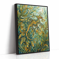 Kelp Disguise: Watercolor Leafy Sea Dragon