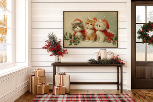 Three Kittens Share Christmas Magic