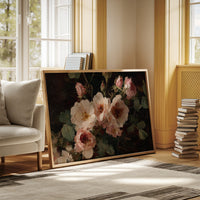 Blush Petals Dance In Lamplight