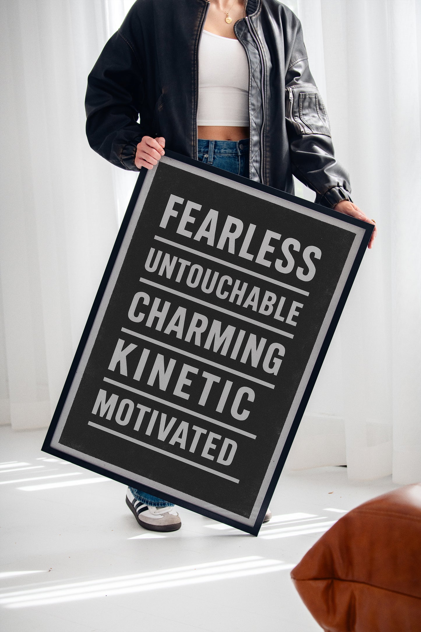 Fearless Motivated Kinetic Bold Text Art