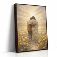 Ethereal Embrace in Golden Meadow
