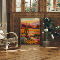 Saguaros Paint Their Evening Stories