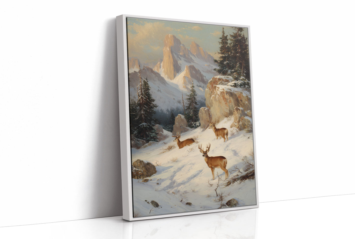 Mountain Deer Find December's Light