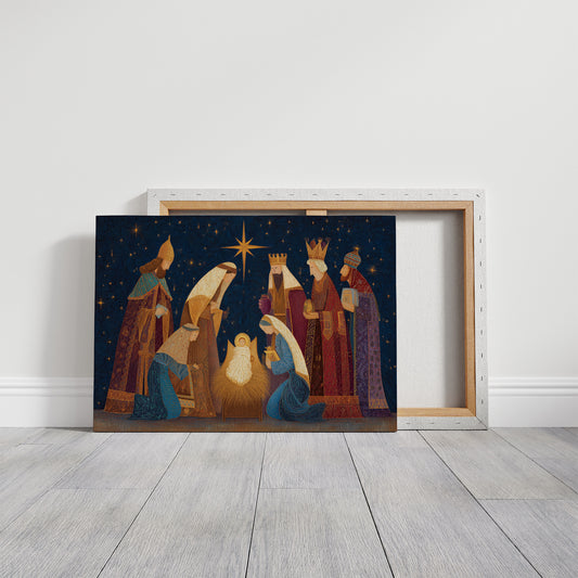 Starlit Kings Follow Golden Light