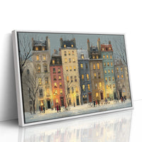 Parisian Winter Through Pastel Facades