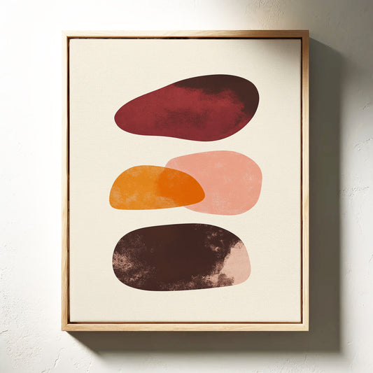 Autumn Stones Float In Morning Light