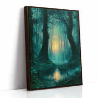 Reflected Glow: The Twin Trees of the Swamp Forest