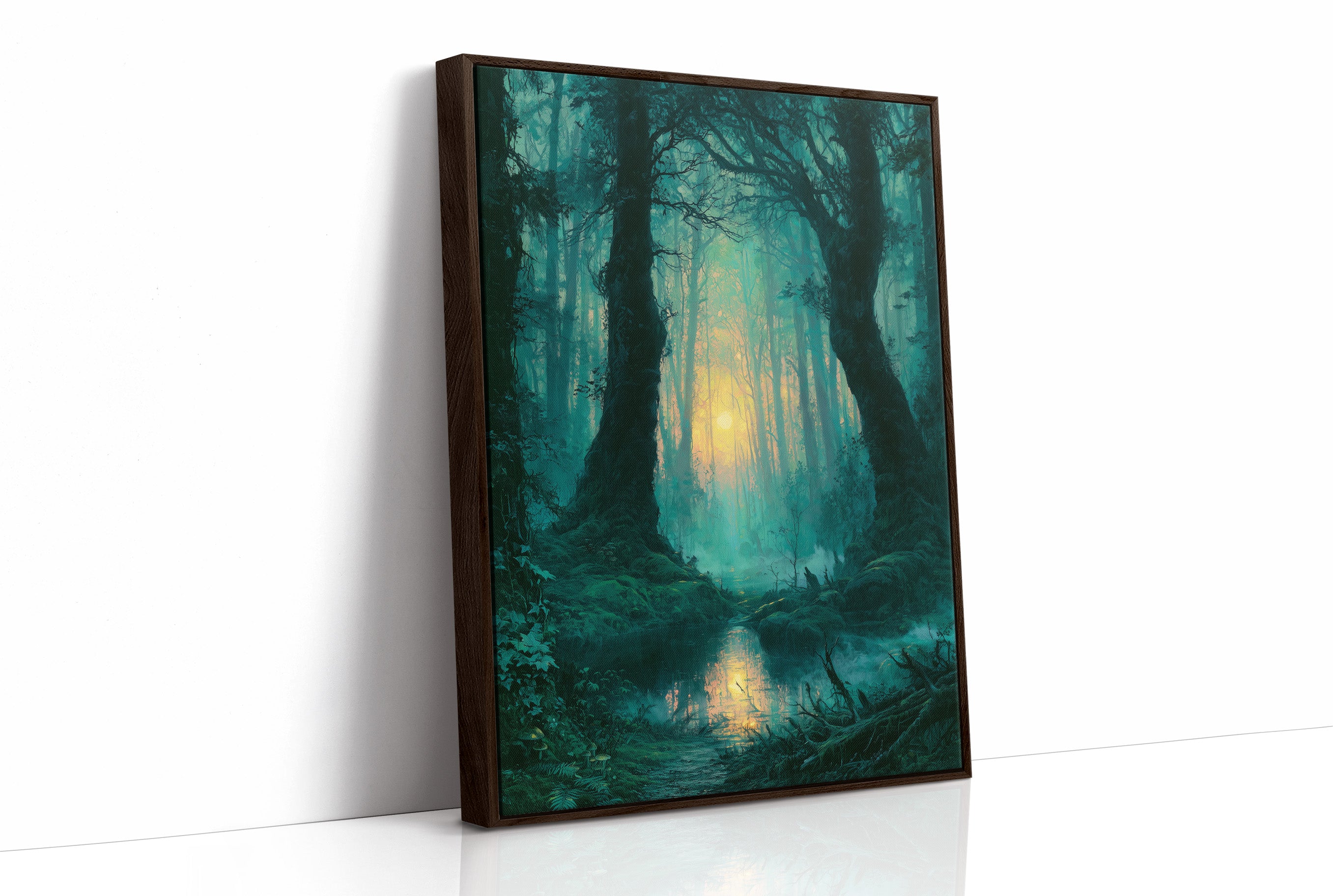 Reflected Glow: The Twin Trees of the Swamp Forest