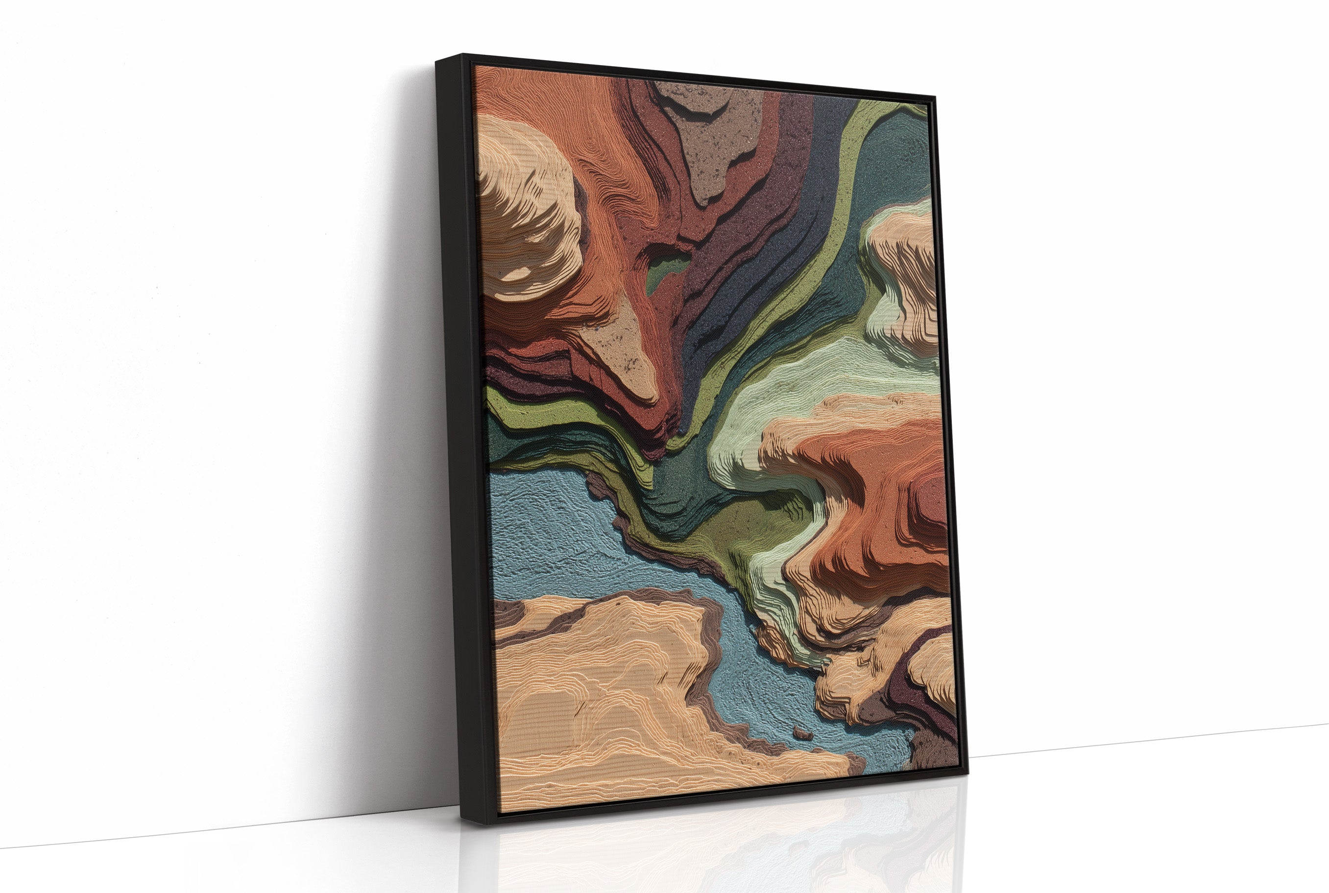 Currents Collide In Autumn Earth
