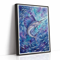 Sail Unfurled: Watercolor Sailfish Study