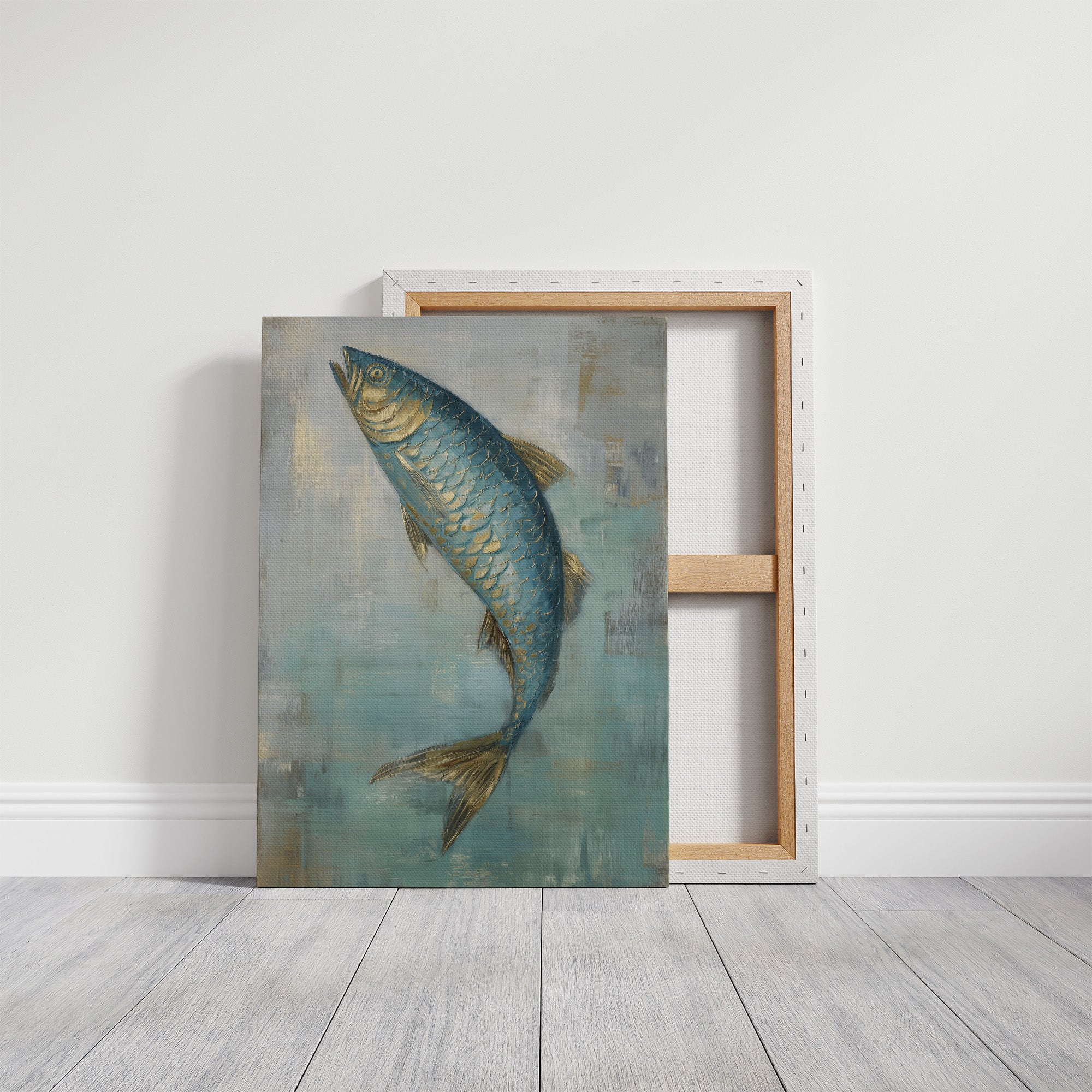 Teal Scales Catch Morning Light